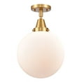 thumbnail image 1 of Innovations Lighting - Beacon - 10 Inch 3.5W 1 LED Flush Mount   Satin Gold, 1 of 1