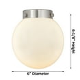 thumbnail image 1 of Innovations Lighting  Beacon 3 Light 30" Bath Vanity Light Matte White/Brushed Satin Nickel, 1 of 5