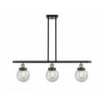 thumbnail image 1 of 916-3I-BAB-G204-6 Innovations Lighting Beacon - 3 Light Stem Hung Island In Modern Style-10 Inches Tall and 36 Inches Wide-Black Antique Brass, 1 of 1