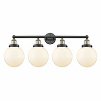 Innovations Lighting - Beacon - 4 Light Bath Vanity with 8 Inch Glass In Modern