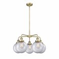thumbnail image 1 of Innovations Lighting  Beacon - 5 Light 26" Stem Hung Chandelier Antique Brass/Clear, 1 of 5