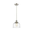 thumbnail image 1 of 916-1P-SN-G713 Innovations Lighting Bell - 1 Light Cord Hung Mini Pendant In Industrial Style-10 Inches Tall and 8 Inches Wide-Brushed Satin Nickel, 1 of 1