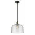 thumbnail image 1 of 916-1P-BAB-G74-L Innovations Lighting Bell - 1 Light Cord Hung Mini Pendant In Industrial Style-11.38 Inches Tall and 12 Inches Wide-Black Antique, 1 of 1