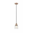 thumbnail image 1 of 616-1PH-AC-G513 Innovations Lighting Bell - 1 Light Cord Hung Mini Pendant In Modern Style-9.5 Inches Tall and 5 Inches Wide-Antique Copper, 1 of 2