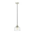 thumbnail image 1 of 616-1PH-PN-G713 Innovations Lighting Bell - 1 Light Cord Hung Mini Pendant In Modern Style-9.5 Inches Tall and 8 Inches Wide-Polished Nickel, 1 of 2