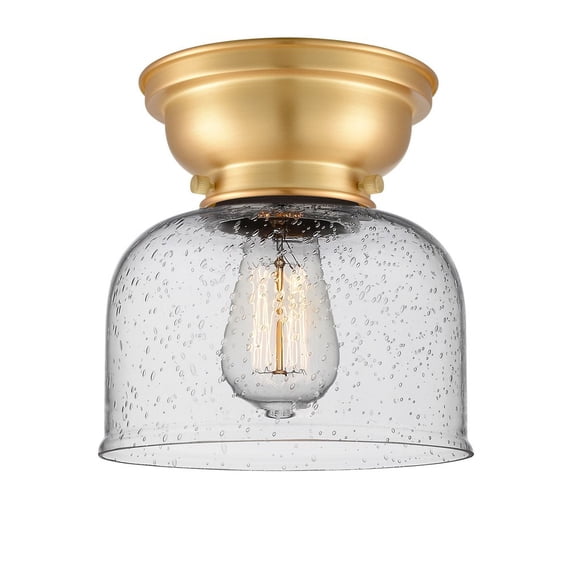 Innovations Lighting - Bell - 1 Light Flush Mount In Industrial Style-7.88