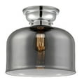 thumbnail image 1 of 623-1F-PC-G73-L Innovations Lighting Bell - 1 Light Flush Mount In Industrial Style-9.4 Inches Tall and 12 Inches Wide-Polished Chrome Finish-Light, 1 of 1