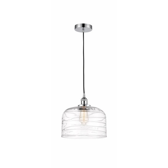 616-1PH-PC-G713-L Innovations Lighting Bell - 1 Light Mini Pendant In Industrial Style-11.75 Inches Tall and 12 Inches Wide-Polished Chrome