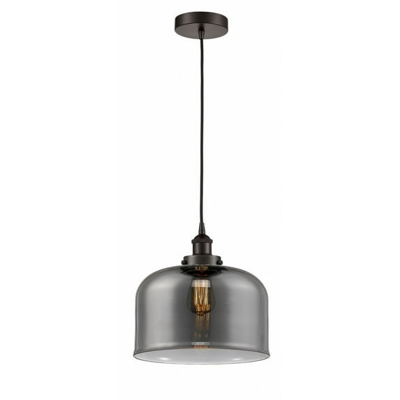 616-1PH-OB-G73-L Innovations Lighting Bell - 1 Light Mini Pendant In Industrial Style-11.75 Inches Tall and 12 Inches Wide-Oil Rubbed Bronze