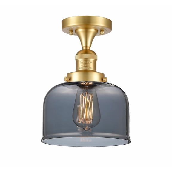 Innovations Lighting - Bell - 1 Light Semi-Flush Mount In Industrial Style-11.5