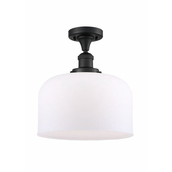 Innovations Lighting - Bell - 1 Light Semi-Flush Mount In Industrial Style-12