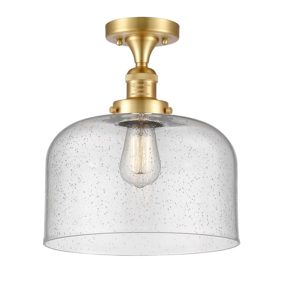 Innovations Lighting - Bell - 1 Light Semi-Flush Mount In Industrial Style-12