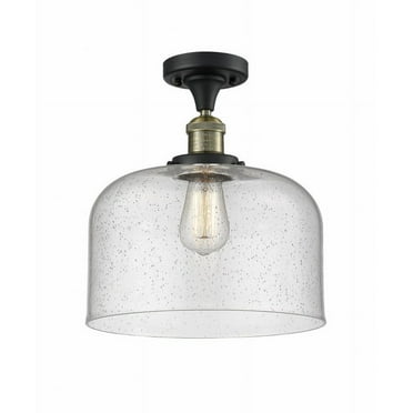 Innovations Lighting - Bell - 1 Light Semi-Flush Mount In Industrial Style-12