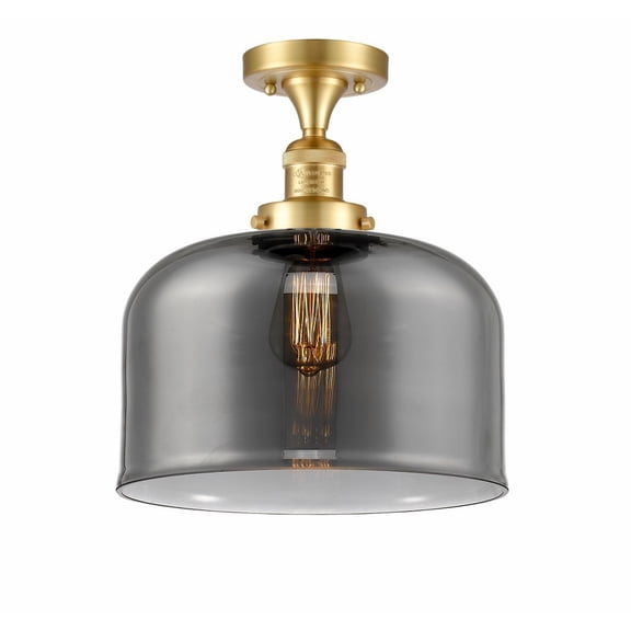 Innovations Lighting - Bell - 1 Light Semi-Flush Mount In Industrial Style-12