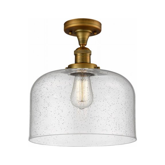 Innovations Lighting - Bell - 1 Light Semi-Flush Mount In Industrial Style-12