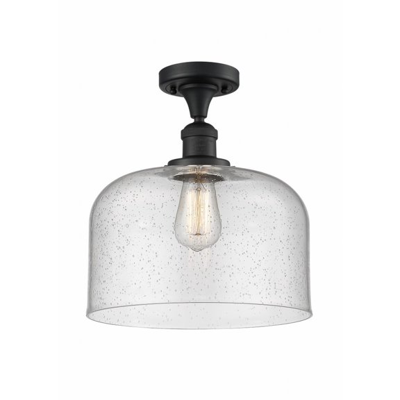 Innovations Lighting - Bell - 1 Light Semi-Flush Mount In Industrial Style-12