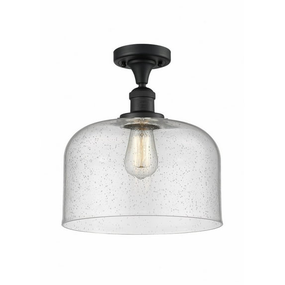 Innovations Lighting - Bell - 1 Light Semi-Flush Mount In Industrial Style-12