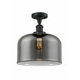 thumbnail image 1 of Innovations Lighting - Bell - 1 Light Semi-Flush Mount In Industrial Style-12, 1 of 3