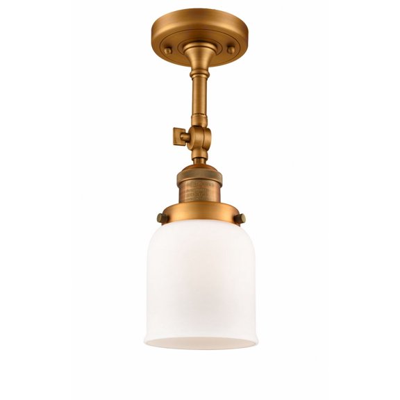 Innovations Lighting - Bell - 1 Light Semi-Flush Mount In Industrial Style-13.5