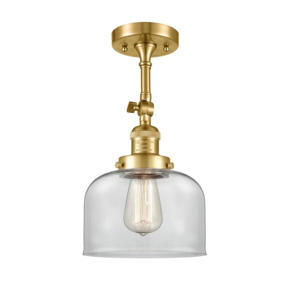 Innovations Lighting - Bell - 1 Light Semi-Flush Mount In Industrial Style-14