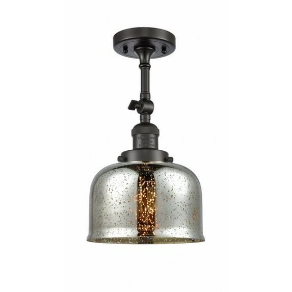 Innovations Lighting - Bell - 1 Light Semi-Flush Mount In Industrial Style-14