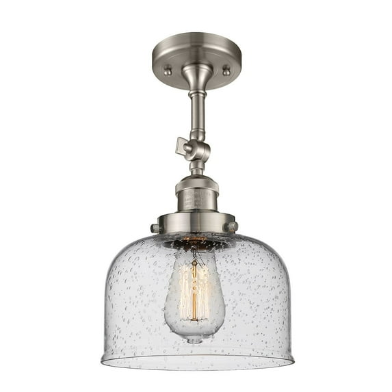 Innovations Lighting - Bell - 1 Light Semi-Flush Mount In Industrial Style-14