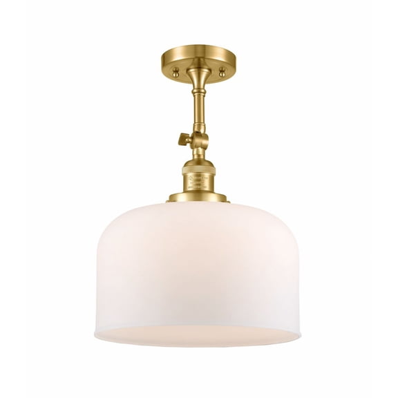 Innovations Lighting - Bell - 1 Light Semi-Flush Mount In Industrial Style-16