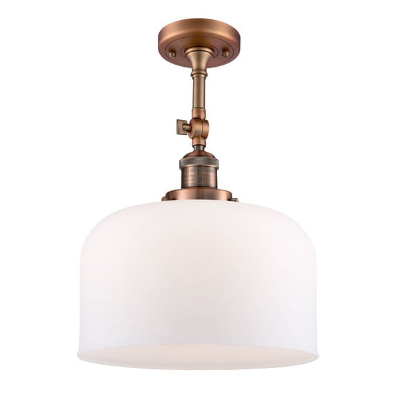 Innovations Lighting - Bell - 1 Light Semi-Flush Mount In Industrial Style-16