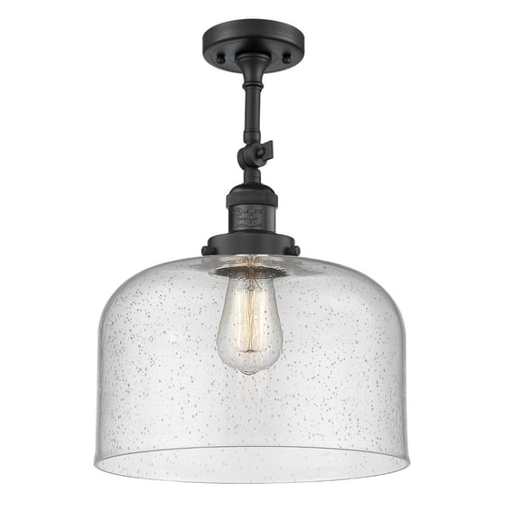 Innovations Lighting - Bell - 1 Light Semi-Flush Mount In Industrial Style-16