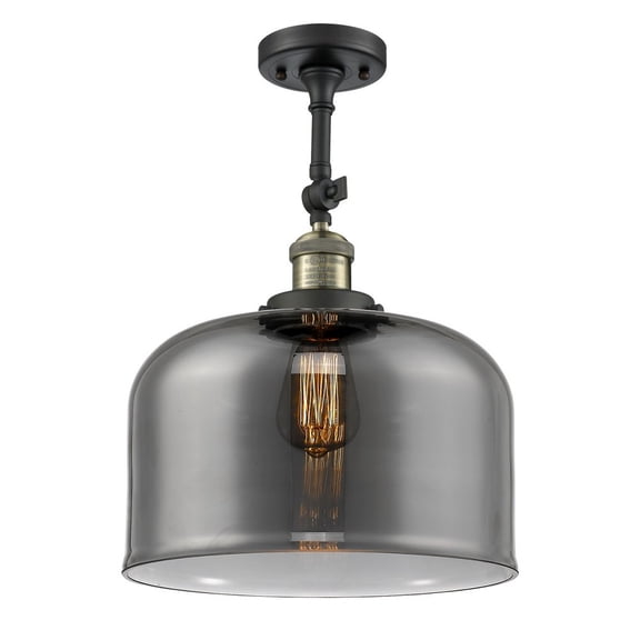 Innovations Lighting - Bell - 1 Light Semi-Flush Mount In Industrial Style-16