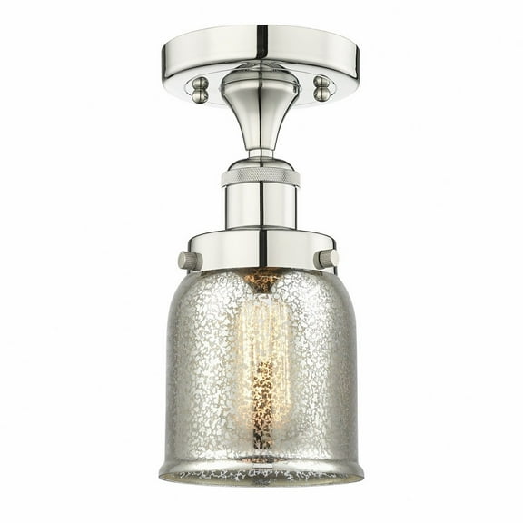 Innovations Lighting - Bell - 1 Light Semi-Flush Mount In Industrial Style-8.25