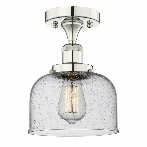 Innovations Lighting - Bell - 1 Light Semi-Flush Mount In Industrial Style-8.25