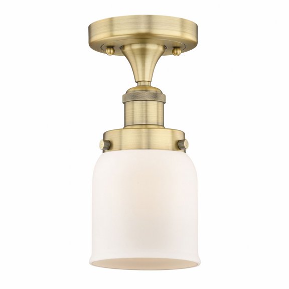 Innovations Lighting - Bell - 1 Light Semi-Flush Mount In Industrial Style-8.25