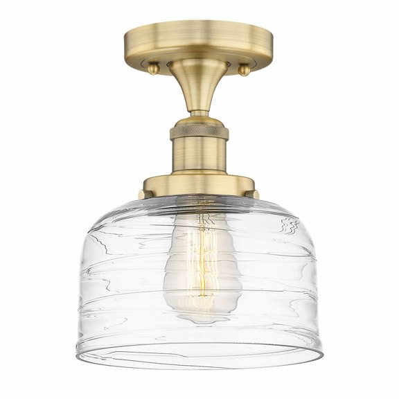 Innovations Lighting - Bell - 1 Light Semi-Flush Mount In Industrial Style-8.25