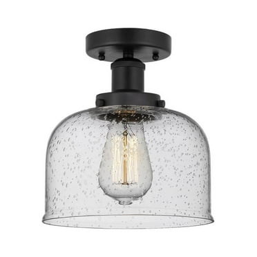 Innovations Lighting - Bell - 1 Light Semi-Flush Mount In Industrial Style-8.25