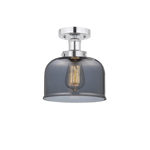 Innovations Lighting - Bell - 1 Light Semi-Flush Mount In Industrial Style-8.25