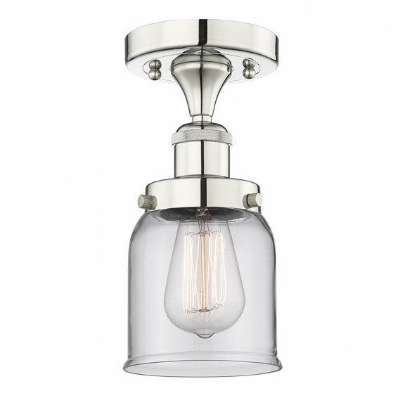 Innovations Lighting - Bell - 1 Light Semi-Flush Mount In Industrial Style-8.25
