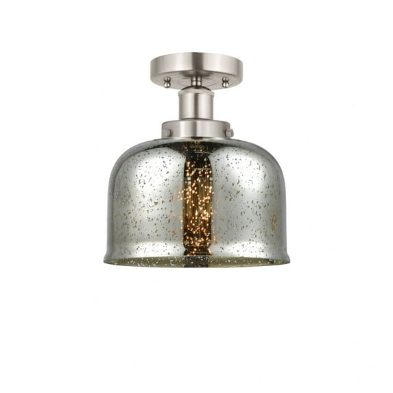 Innovations Lighting - Bell - 1 Light Semi-Flush Mount In Industrial Style-8.25