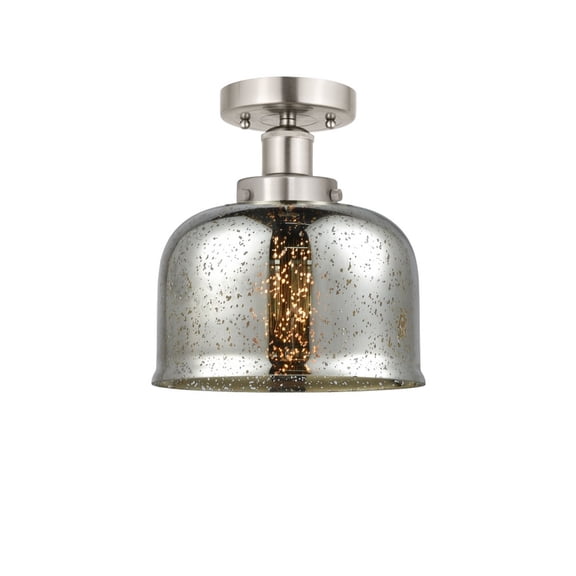 Innovations Lighting - Bell - 1 Light Semi-Flush Mount In Industrial Style-8.25