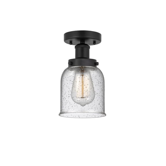 Innovations Lighting - Bell - 1 Light Semi-Flush Mount In Industrial Style-8.25