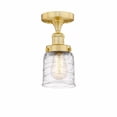 thumbnail image 1 of Innovations Lighting - Bell - 1 Light Semi-Flush Mount In Industrial Style-8.25, 1 of 7