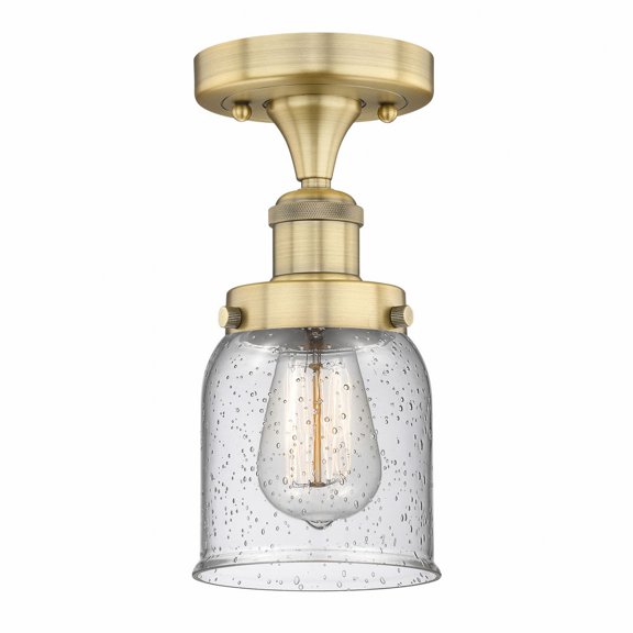 Innovations Lighting - Bell - 1 Light Semi-Flush Mount In Industrial Style-8.25
