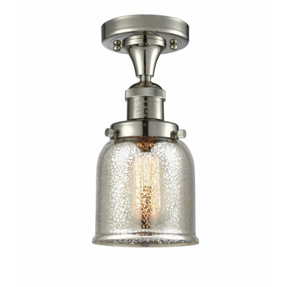 Innovations Lighting - Bell - 1 Light Semi-Flush Mount In Industrial Style-9