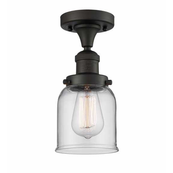 Innovations Lighting - Bell - 1 Light Semi-Flush Mount In Industrial Style-9