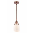 thumbnail image 1 of 447-1S-AC-G51 Innovations Lighting Bell - 1 Light Stem Hung Mini Pendant In Industrial Style-11.13 Inches Tall and 5 Inches Wide-Antique Copper, 1 of 1