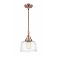 thumbnail image 1 of 447-1S-AC-G713 Innovations Lighting Bell - 1 Light Stem Hung Mini Pendant In Industrial Style-11.13 Inches Tall and 8 Inches Wide-Antique Copper, 1 of 1