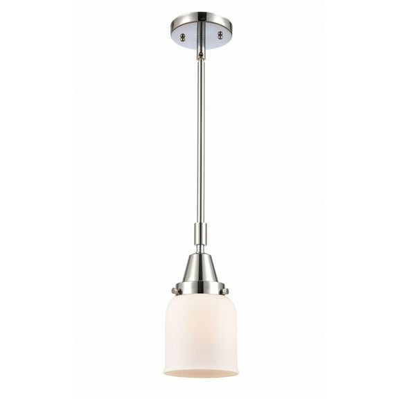 447-1S-PC-G51 Innovations Lighting Bell - 1 Light Stem Hung Mini Pendant In Industrial Style-11.13 Inches Tall and 5 Inches Wide-Polished Chrome