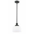 thumbnail image 1 of 916-1S-BK-G71 Innovations Lighting Bell - 1 Light Stem Hung Mini Pendant In Industrial Style-10 Inches Tall and 8 Inches Wide-Matte Black Finish-Matte, 1 of 7