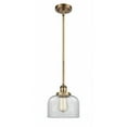 thumbnail image 1 of 916-1S-BB-G72 Innovations Lighting Bell - 1 Light Stem Hung Mini Pendant In Industrial Style-10 Inches Tall and 8 Inches Wide-Brushed Brass, 1 of 1