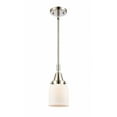 thumbnail image 1 of 447-1S-PN-G51 Innovations Lighting Bell - 1 Light Stem Hung Mini Pendant In Industrial Style-11.13 Inches Tall and 5 Inches Wide-Polished Nickel, 1 of 1